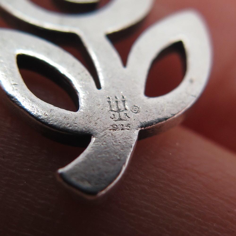 JAMES AVERY 925 Sterling Silver Vintage Rose Flower Charm Pendant - Picture 7 of 7